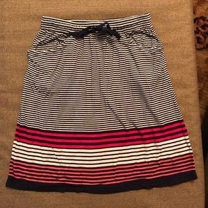 Max Studio nautical summer skirt with pockets